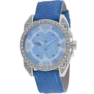 Locman Men's Diamond Cavallo Pazzo Mother of Pearl Dial Watch - 161MOPSKDC/SKOS